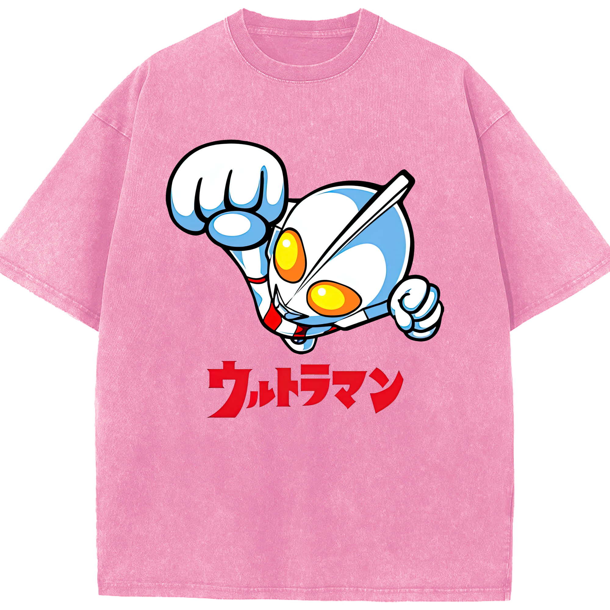 （画像用） ウルトラマン Ultraman 綿100% ヴィンテージ風 半袖Tシャツ（フロントプリント）